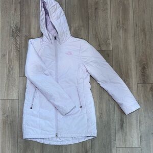 North Face Women's Light Purple Hooded Jacket